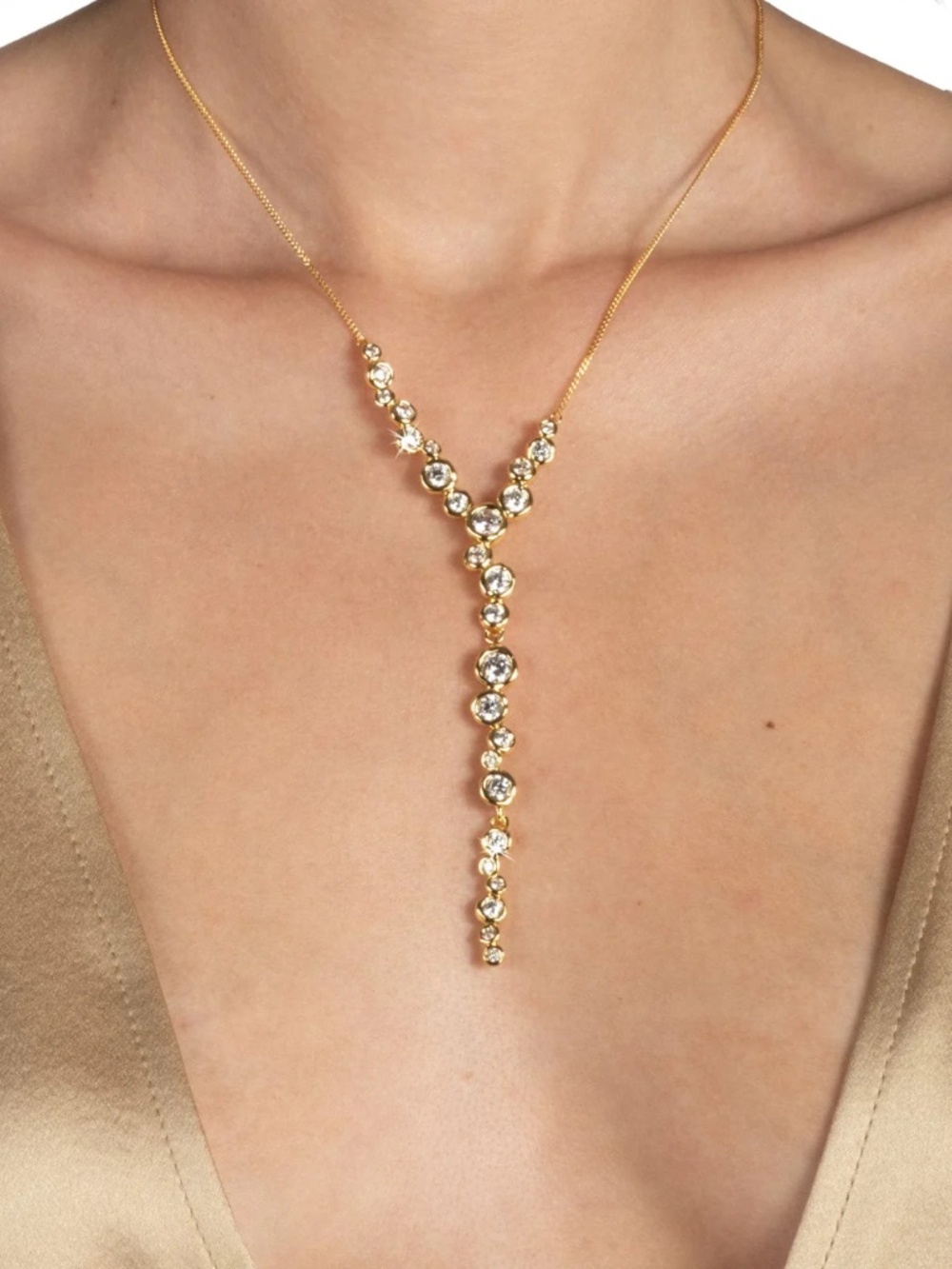 🔥 Alexis Bittar Asterales Gold Cascading Necklace NEW